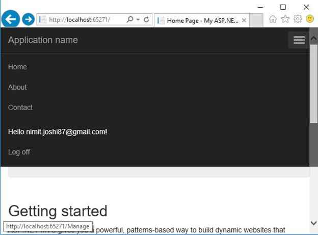 User Login in Web App